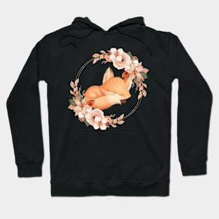 Floral Fox Hoodie